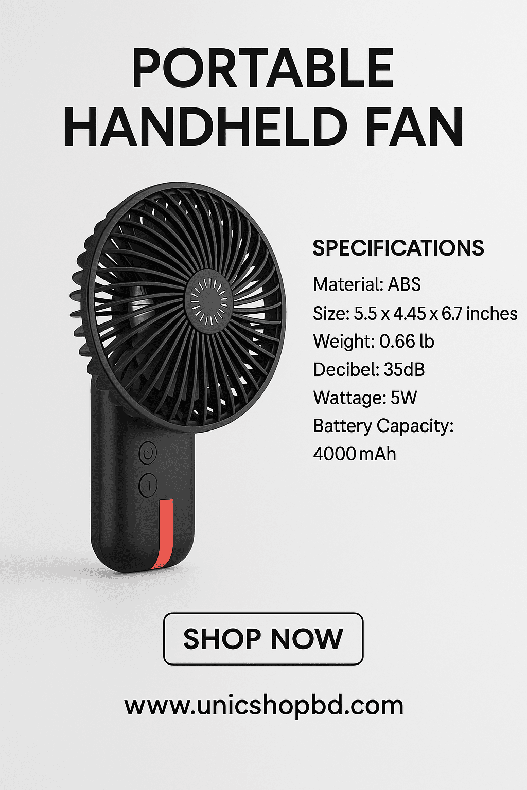 RTAKO FS06 Rechargeable Fan